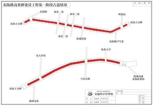 東陵路高架橋--沈海立交橋至東三街段